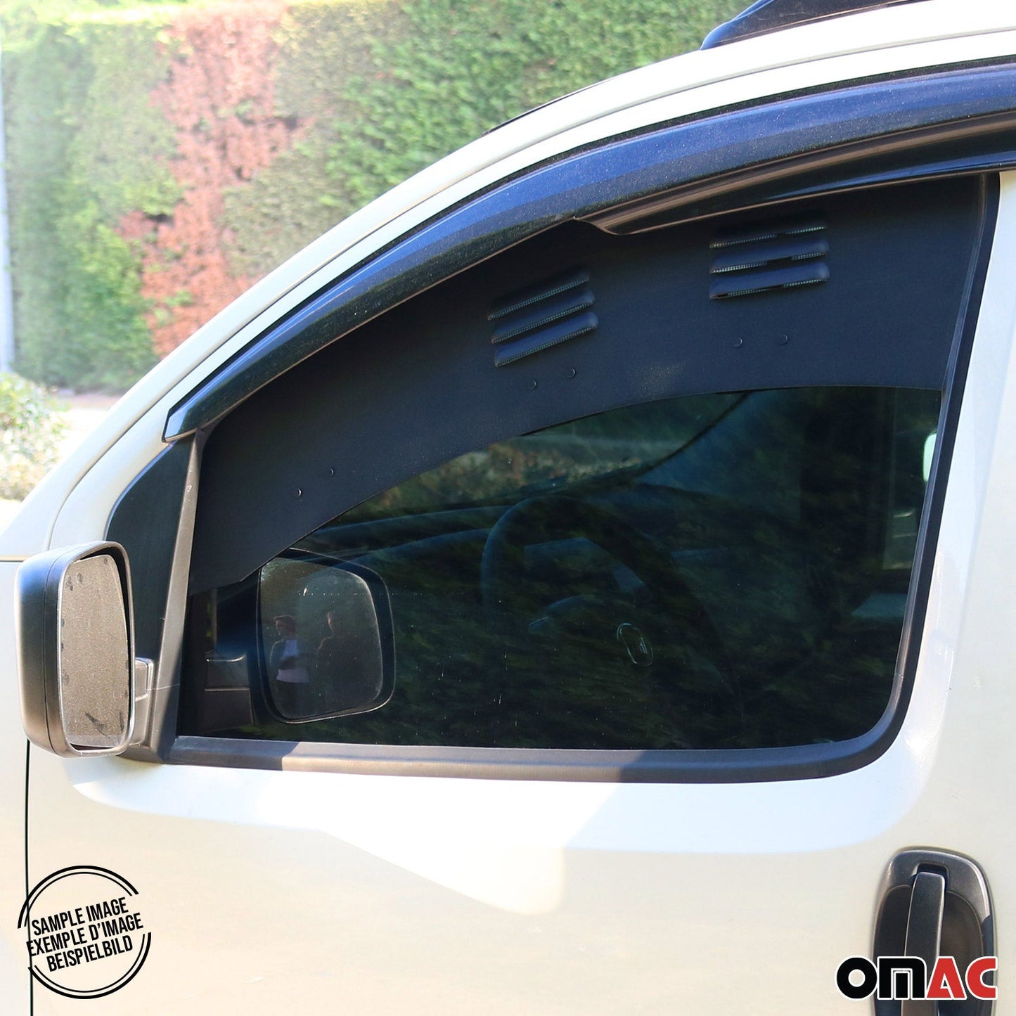 Lüftungsgitter Be & Entlüftung für Peugeot Partner 2019-2025 Alu Schwarz 2tlg