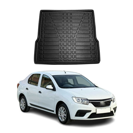 Kofferraumwanne Laderaumwanne für Dacia Logan 2012-2020 Gummi TPE Schwarz