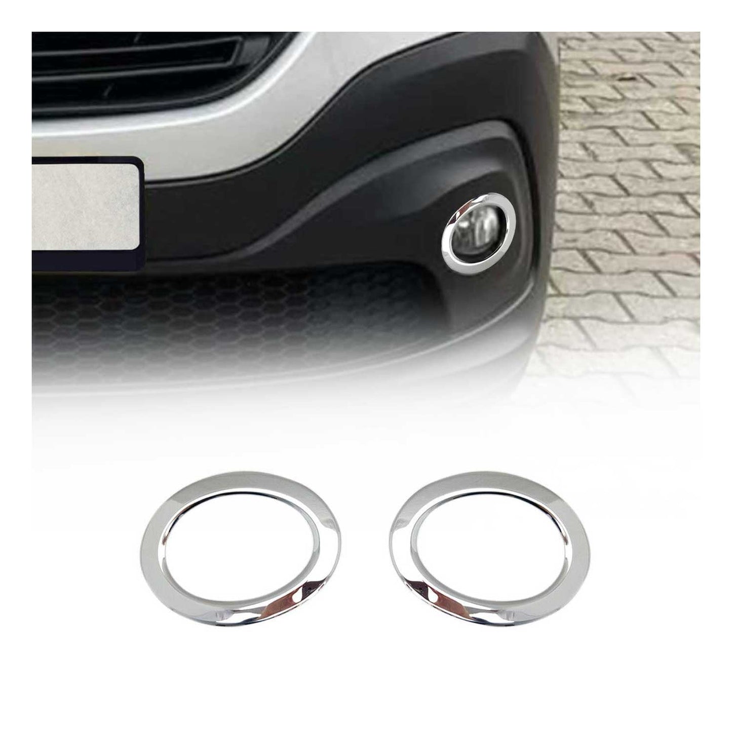 Nebelscheinwerfer Rahmen Umrandung für Renault Trafic 2014-2025 Edelstahl 2x