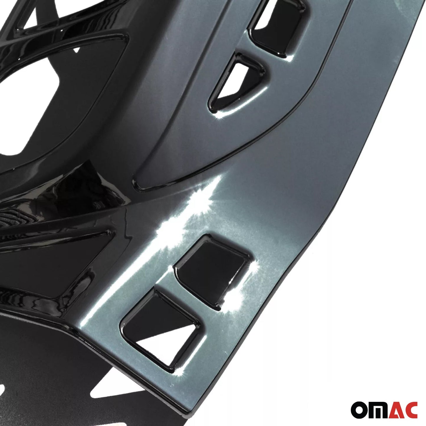 Ornamente stopuri Fiat Fiorino III 2008-2022, crom închis, ABS, 2x