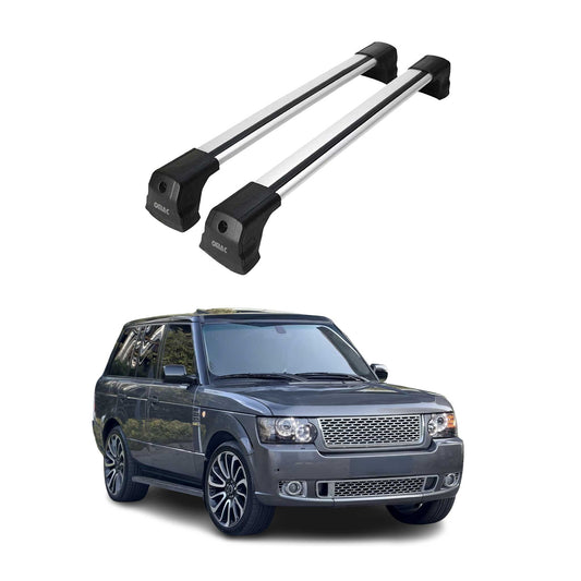 Dachträger Grundtäger für Land Rover Range Rover L322 2001-2012 75kg Alu Grau 2x