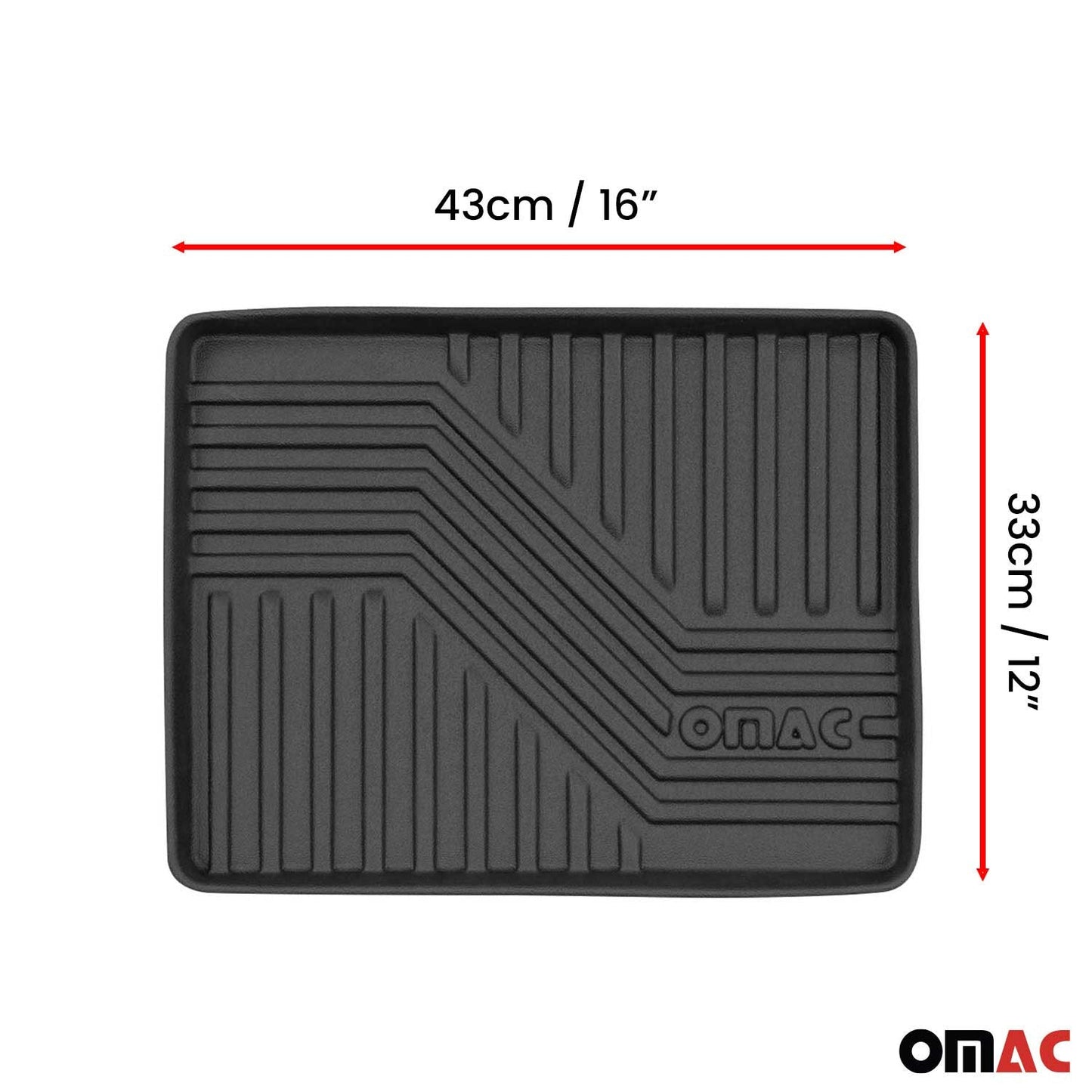 Protecție/tavă pentru portbagaj din cauciuc, multifuncțională, universală, 43 x 33 cm