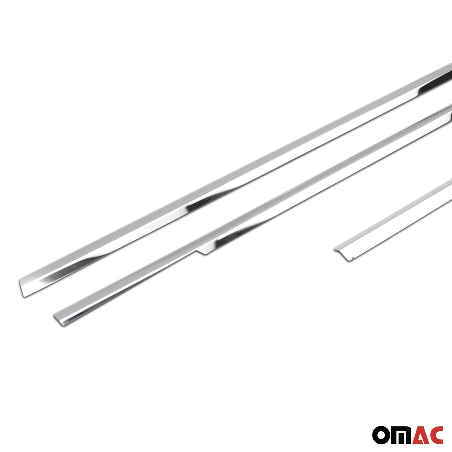 Benzi decorative pentru geamuri pentru VW Caddy 2003-2015, oțel inoxidabil cromat, 4 bucăți