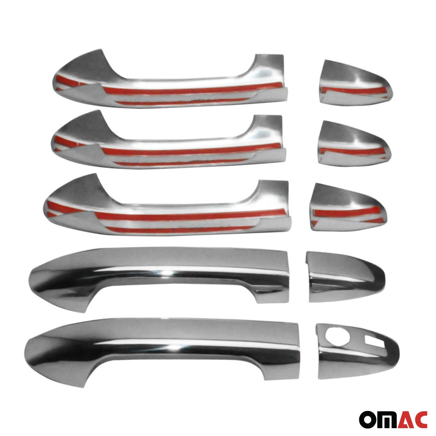 Chromowana listwa klamki do Mercedesa Vito 2014-2021 5-drzwiowego ze stali nierdzewnej 10x