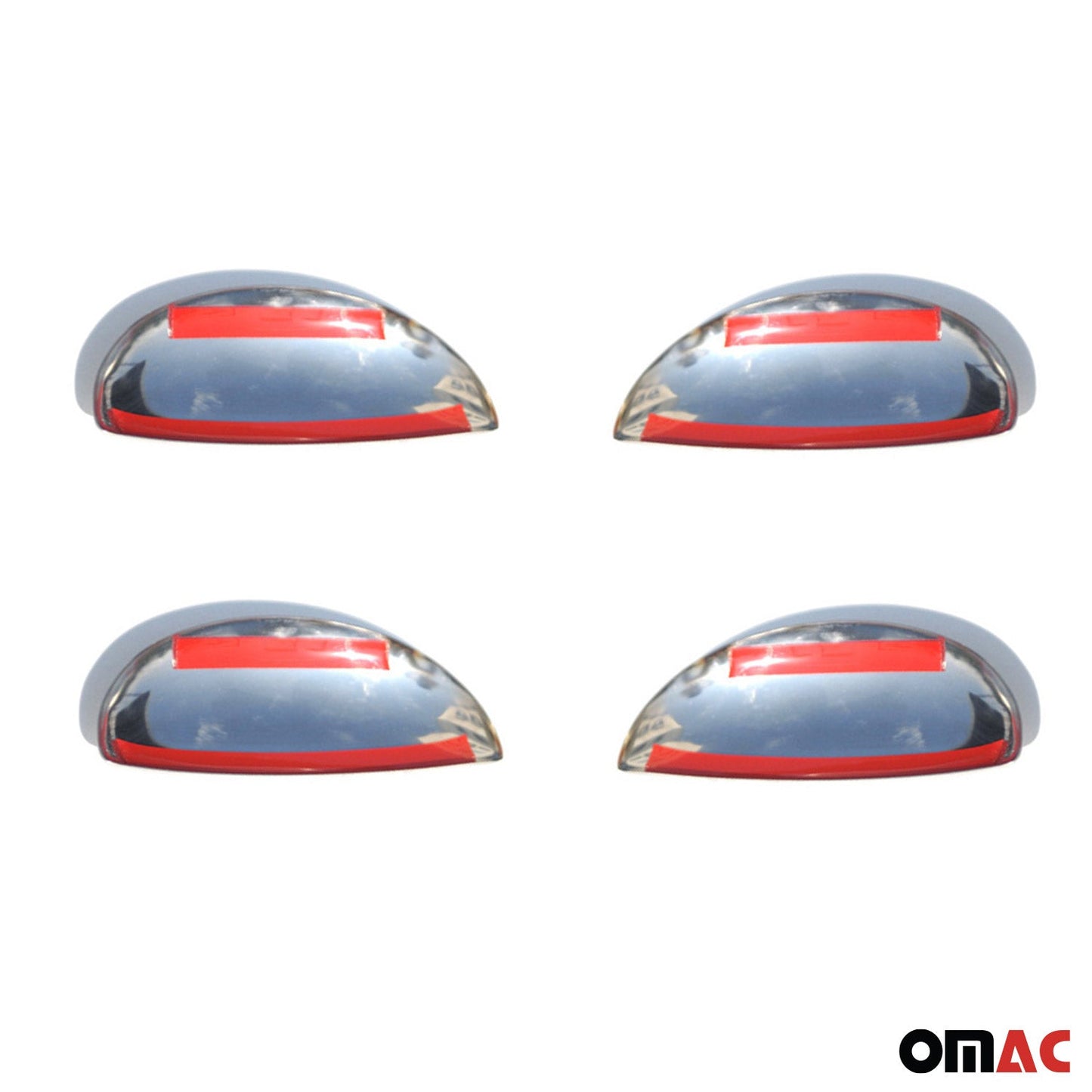 Osłona klamki, zaślepki klamek do Citroena C1 2005-2014 4-drzwiowego, stal nierdzewna, 4x