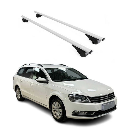 Dachträger Grundtäger für VW Passat Alltrack B7 2012-2014 75kg Metall Silber 2x
