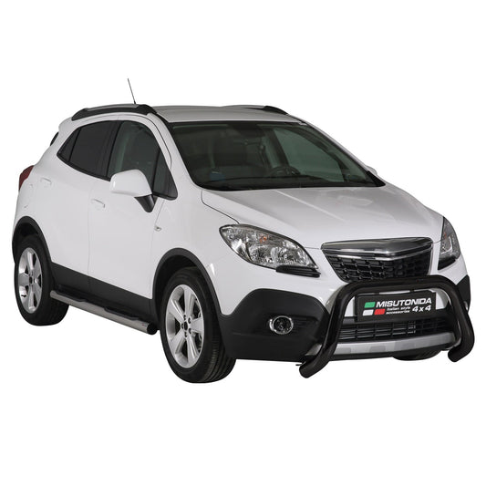 Bară de protecție/buton față pentru Opel Mokka 2012-2016 ø76mm oțel negru protecție