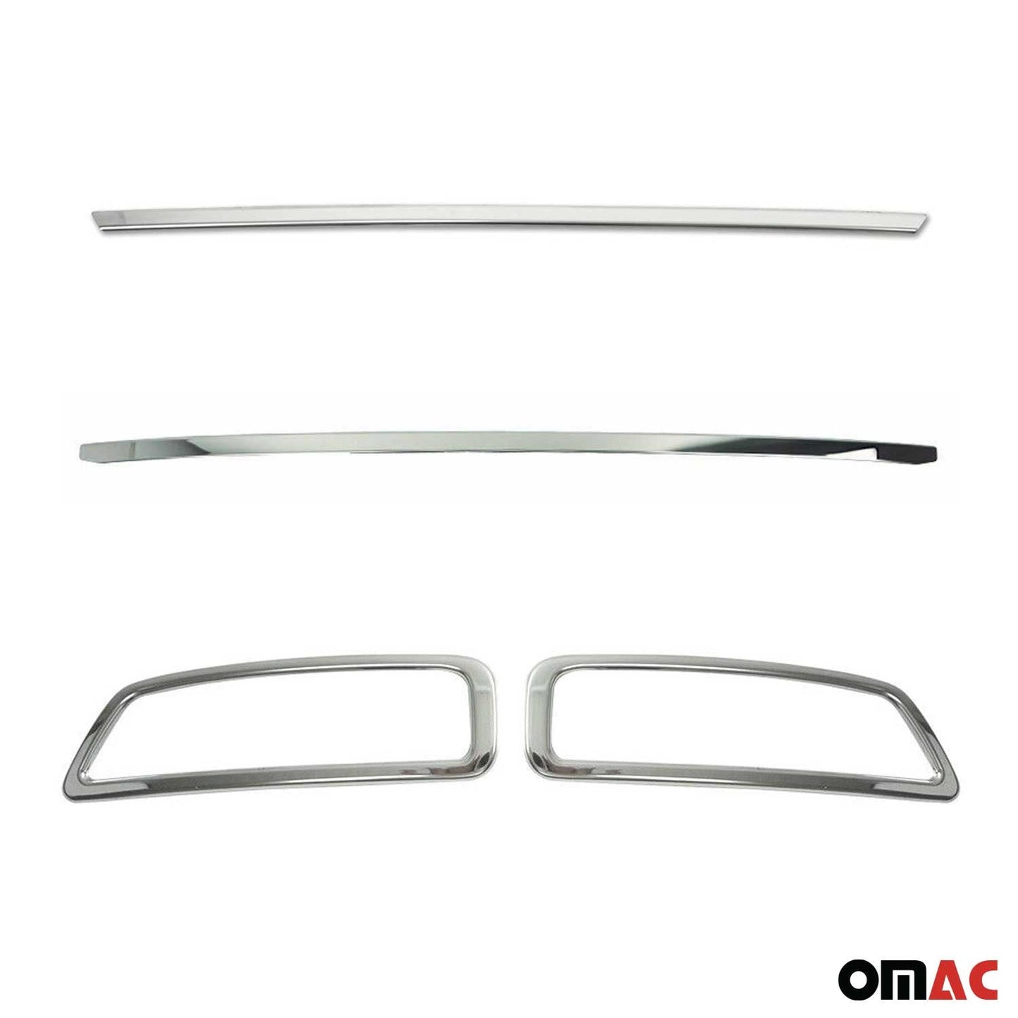 Heckklappe Kofferraumleiste Auspuffrahmen für Peugeot 3008 2016-2024 Chrom Satz