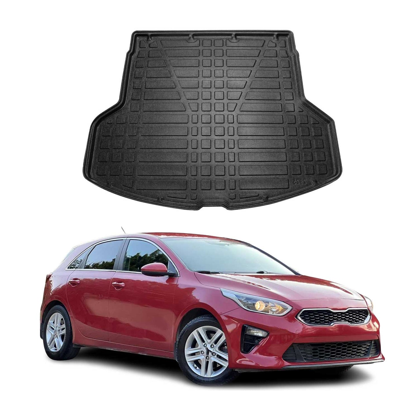 Kofferraumwanne Laderaumwanne für Kia Ceed Estate SW 2018-2025 Gummi TPE Schwarz