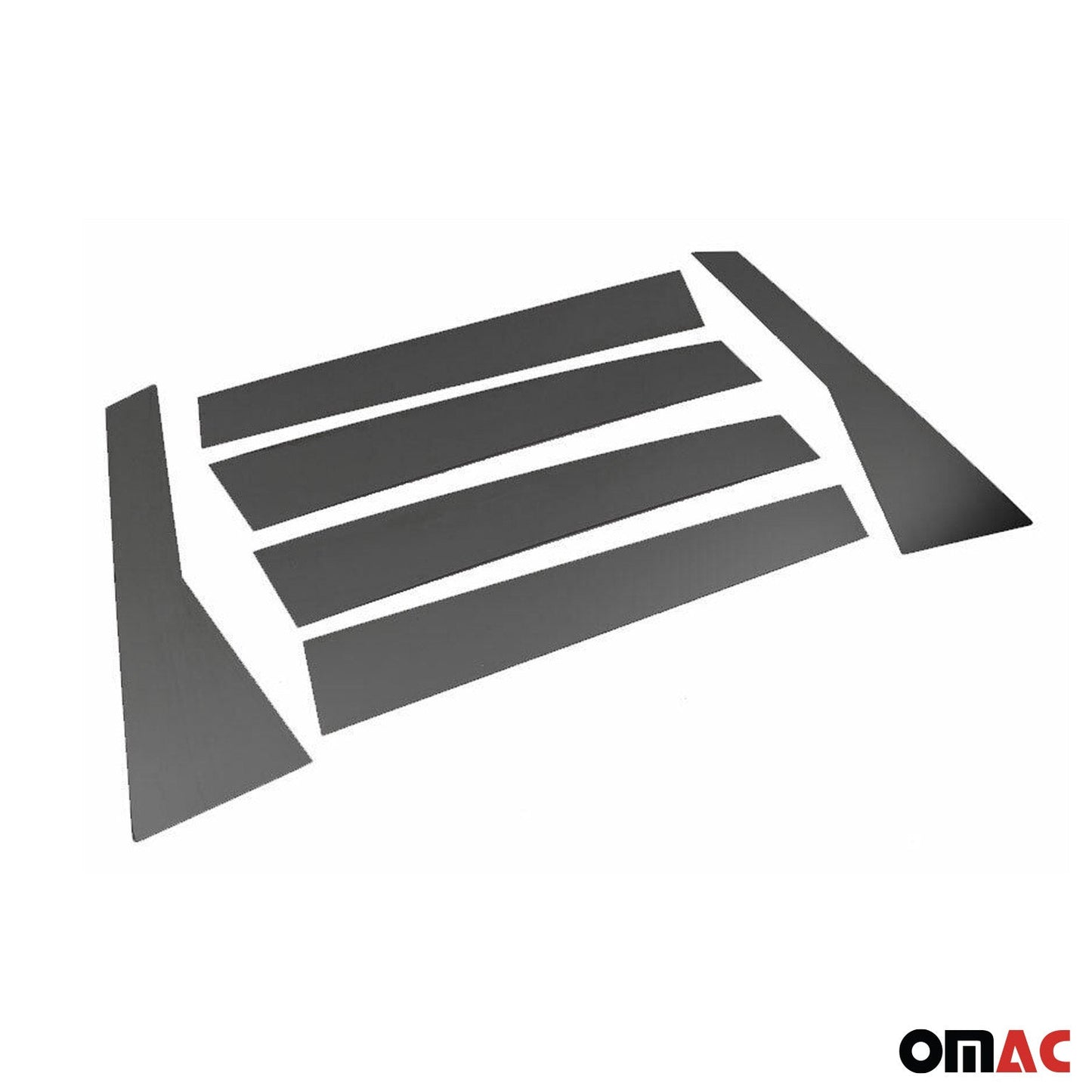 B-Säule Türsäulen Verkleidung für Honda CR-V 2012-2018 Edelstahl Dunkel 6tlg