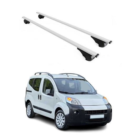 Dachträger Grundtäger für Citroen Nemo 2008-2017 75kg Metall Silber 2 tlg