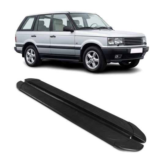 Trittbretter Seitenschweller für Range Rover Vogue 1994-2001 Aluminium Schwarz