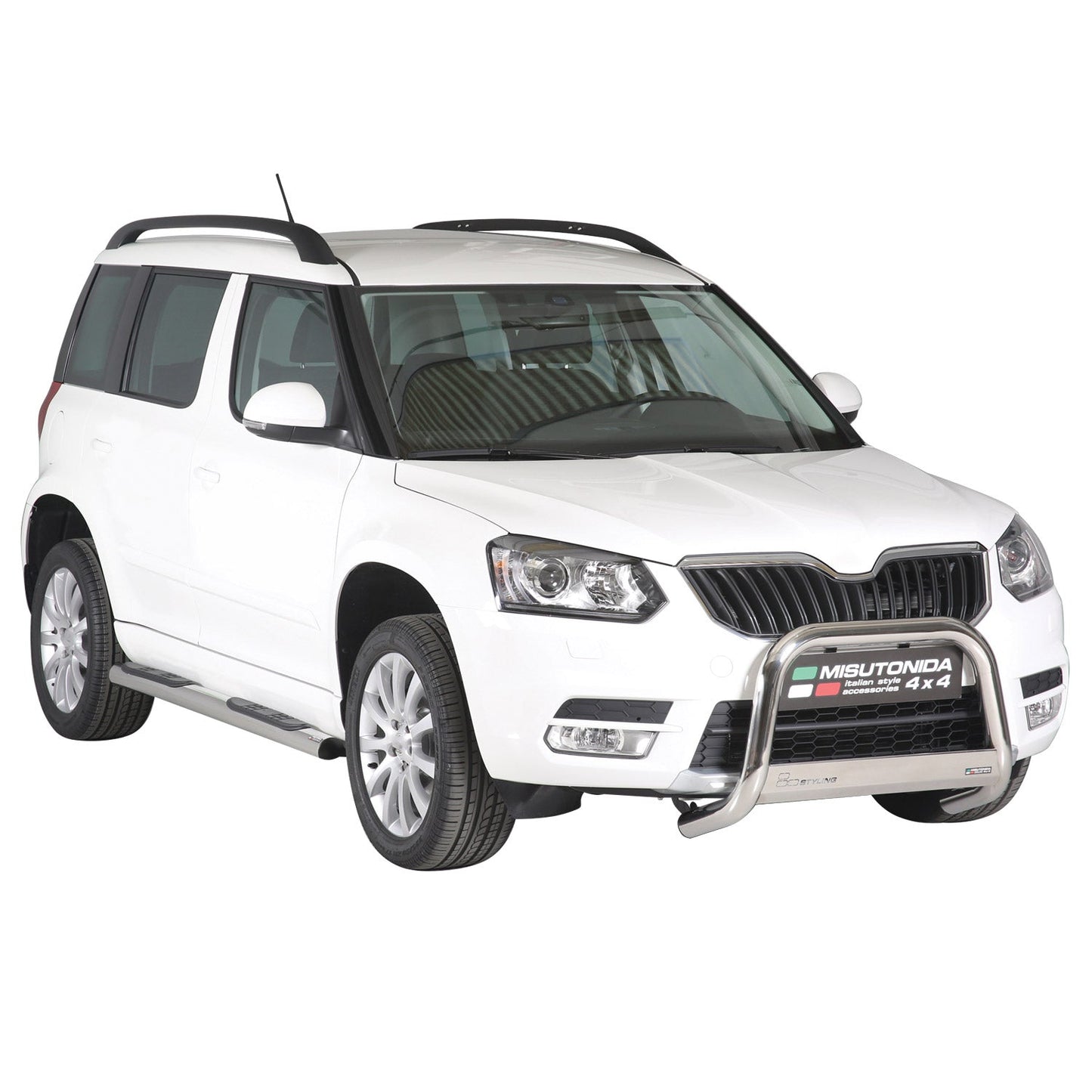 Frontbügel Frontschutzbügel für Skoda Yeti 2014-2017 ø63mm Stahl Silber Schutz