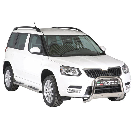 Frontbügel Frontschutzbügel für Skoda Yeti 2014-2017 ø63mm Stahl Silber Schutz