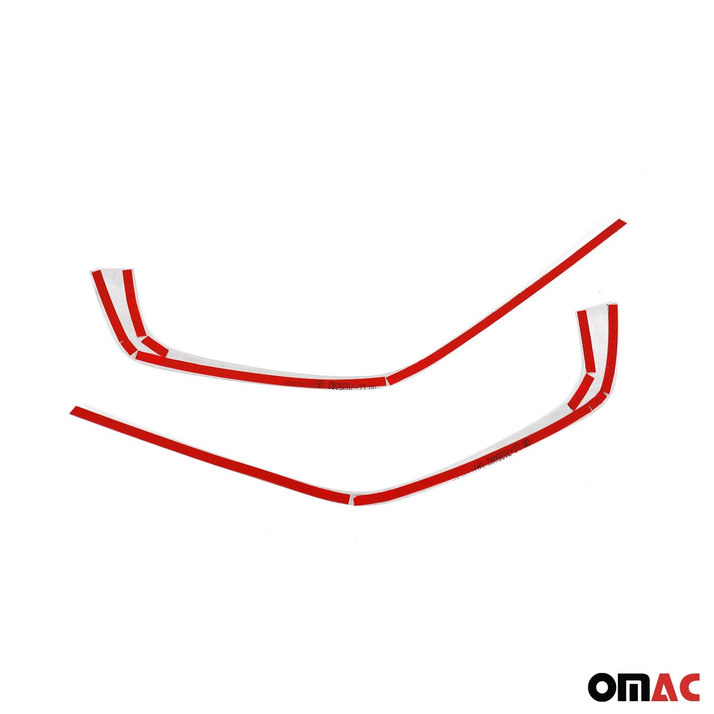 Kühlergrill Leisten Grillleisten für Toyota RAV4 2018-2025 Edelstahl Silber 2tlg