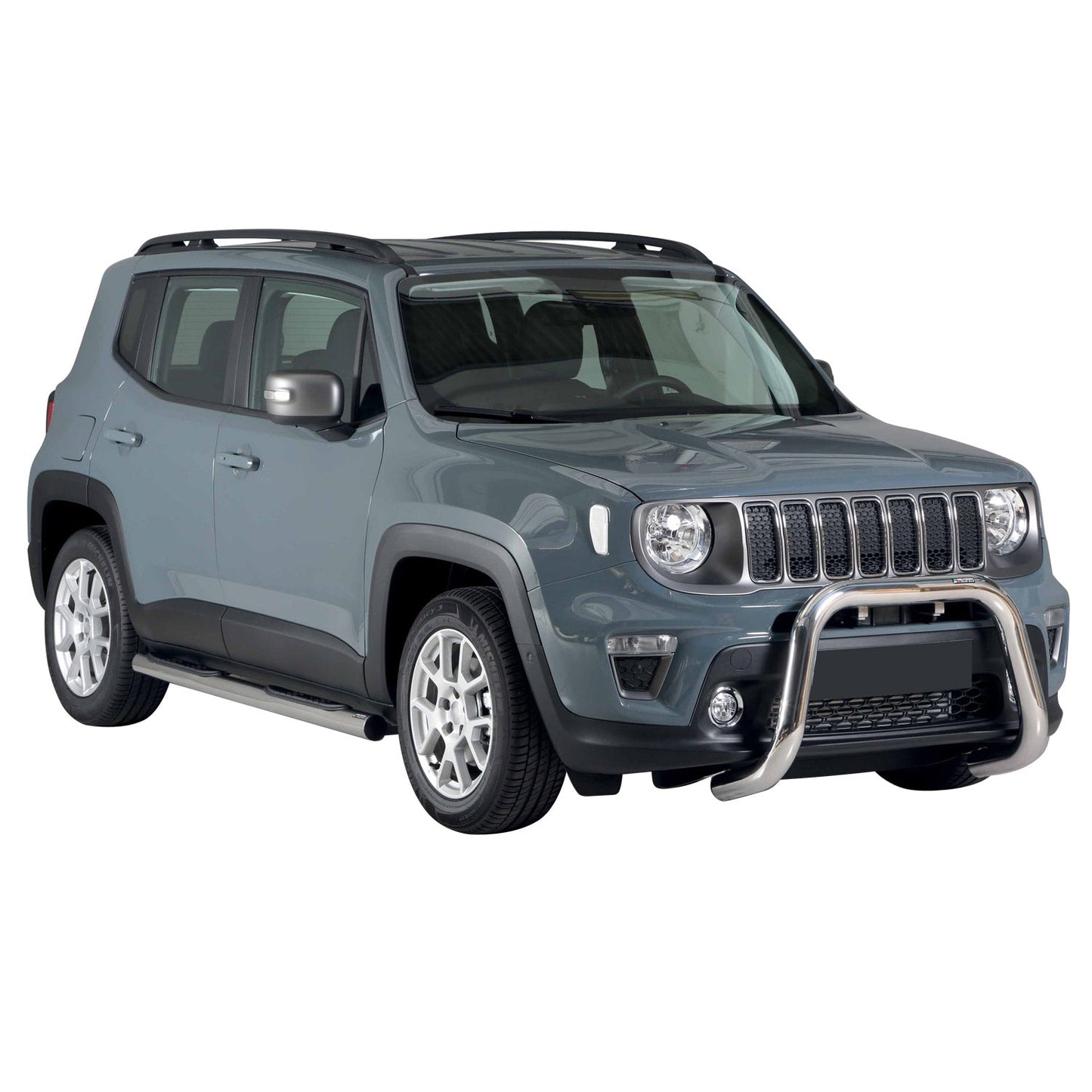 Frontbügel Frontschutzbügel für Jeep Renegade 2018-2022 ø76mm Stahl Silber