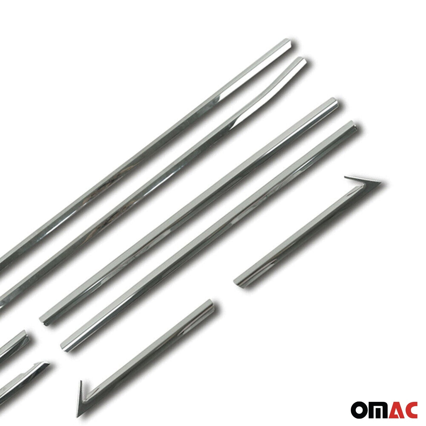 Fensterleisten Zierleisten für Opel Crossland X 2017-2025 Edelstahl Chrom 8tlg