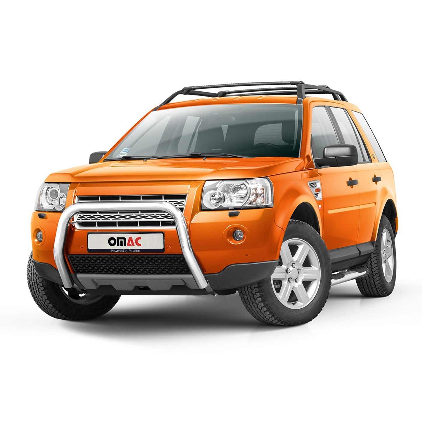 Bară de protecție/buton față pentru Land Rover Freelander 2006-2014, omologată ABE, oțel, argintiu