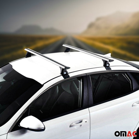 Bară portbagaj plafon pentru Range Rover Sport 2005-2013 și Discovery 2005-2017, aluminiu, argintiu, 2x