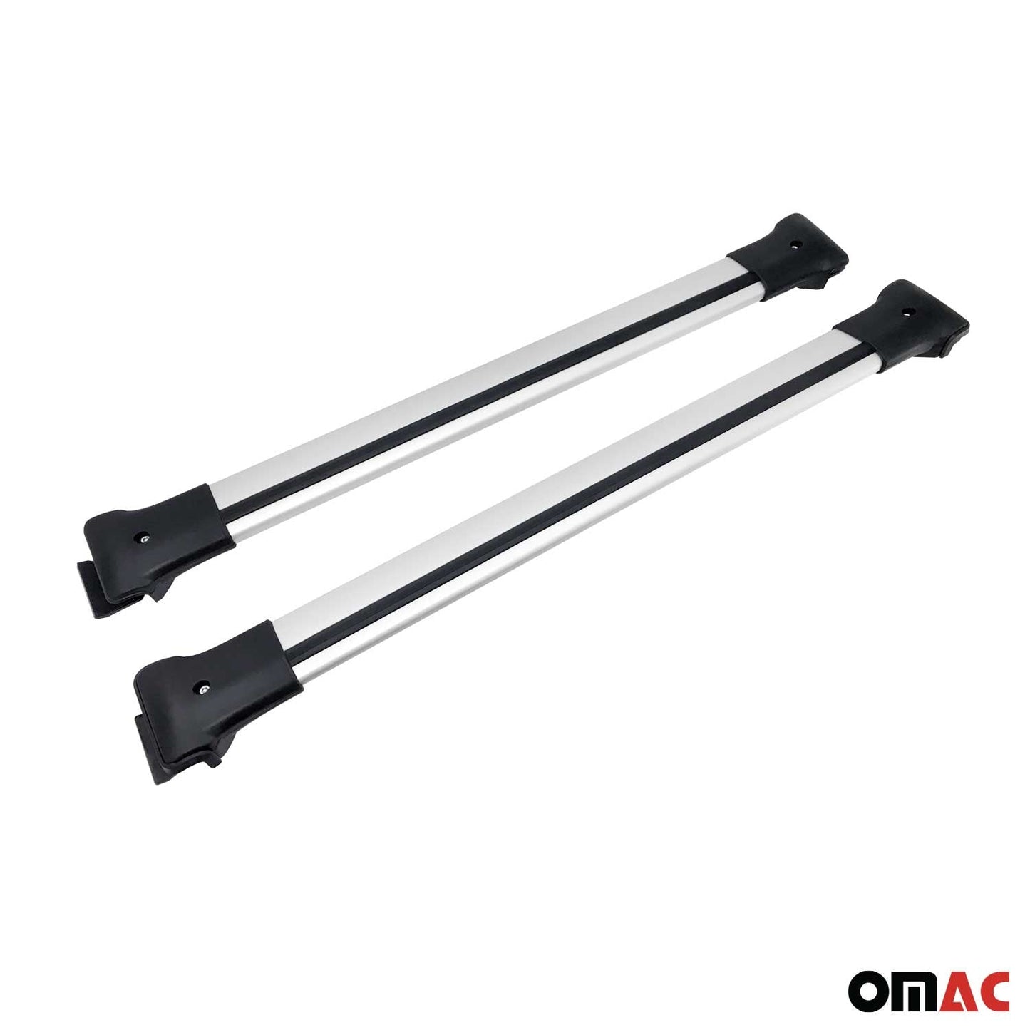 Portbagaj de plafon pentru Dacia Duster mk1 2014-2017 FL 75kg aluminiu argintiu 2 buc