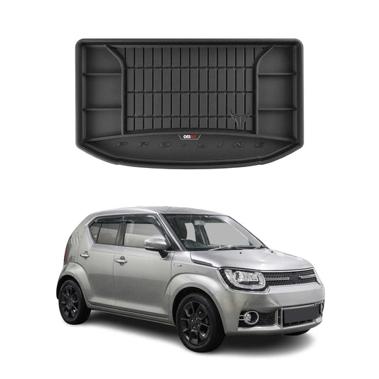 OMAC Gummi Kofferraumwanne für Suzuki Ignis 2016-2025 TPE Laderaumwanne Schwarz