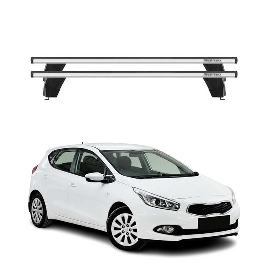 Menabo Dachträger Grundtäger für Kia Ceed 2012-2018 75kg Aluminium Silber 2 tlg
