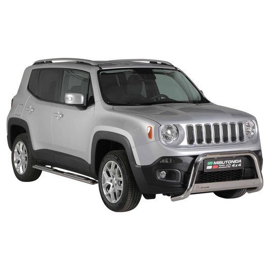 Stahl Seitenschweller Schwellerrohre für Jeep Renegade Trailhawk 2014-2017 Grau