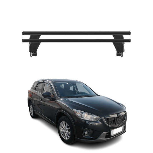 Menabo Dachträger Grundtäger für Mazda CX-5 2012-2016 50kg Alu Schwarz 2 tlg