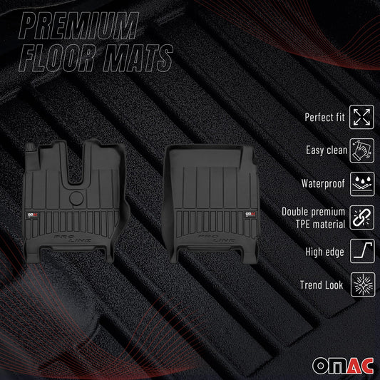 Covorașe auto Iveco S-Way 2019-2025 TPE Negru Set 2 piese