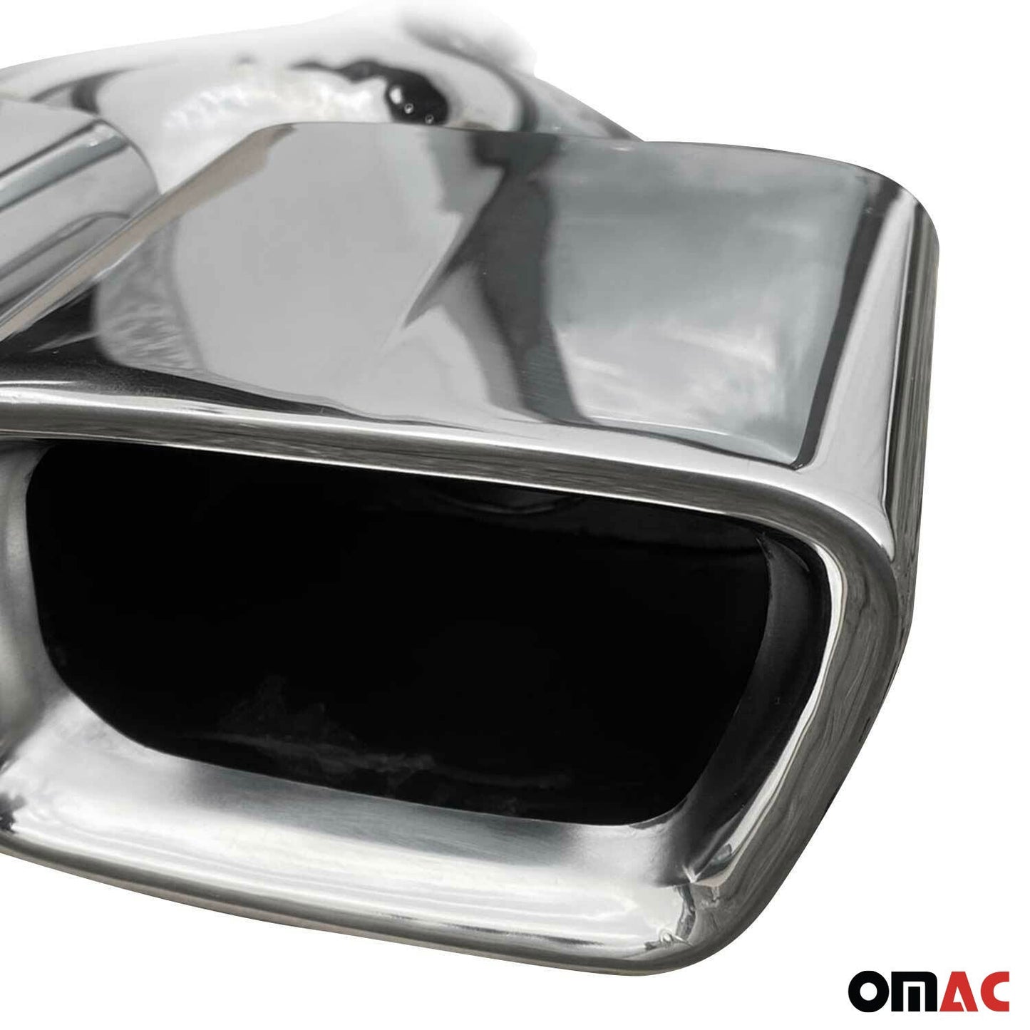 Auspuffblende Endstück Double Output Chrom Edelstahl Doppelendrohr Rechts &Links