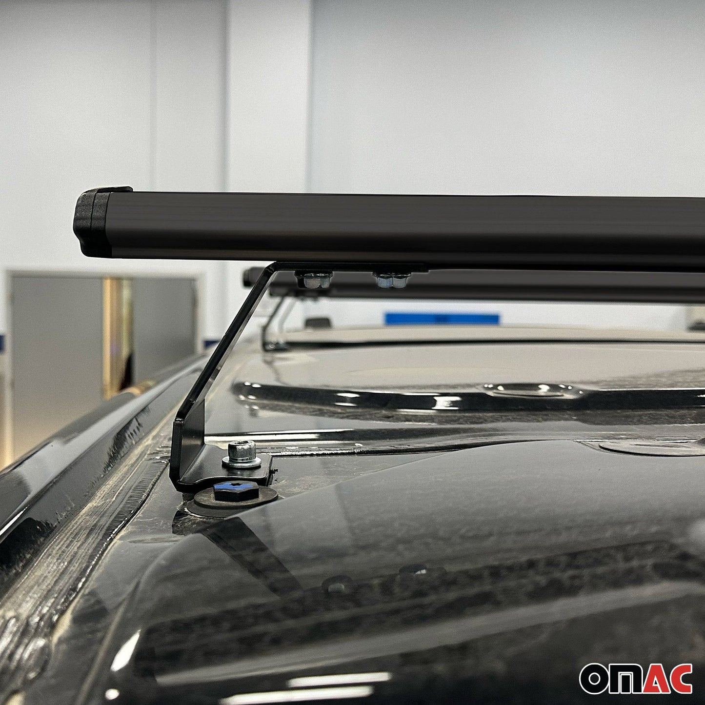 Dachträger für Ford Transit Custom / Tourneo Custom 2023-2025 75kg Schwarz 3tlg