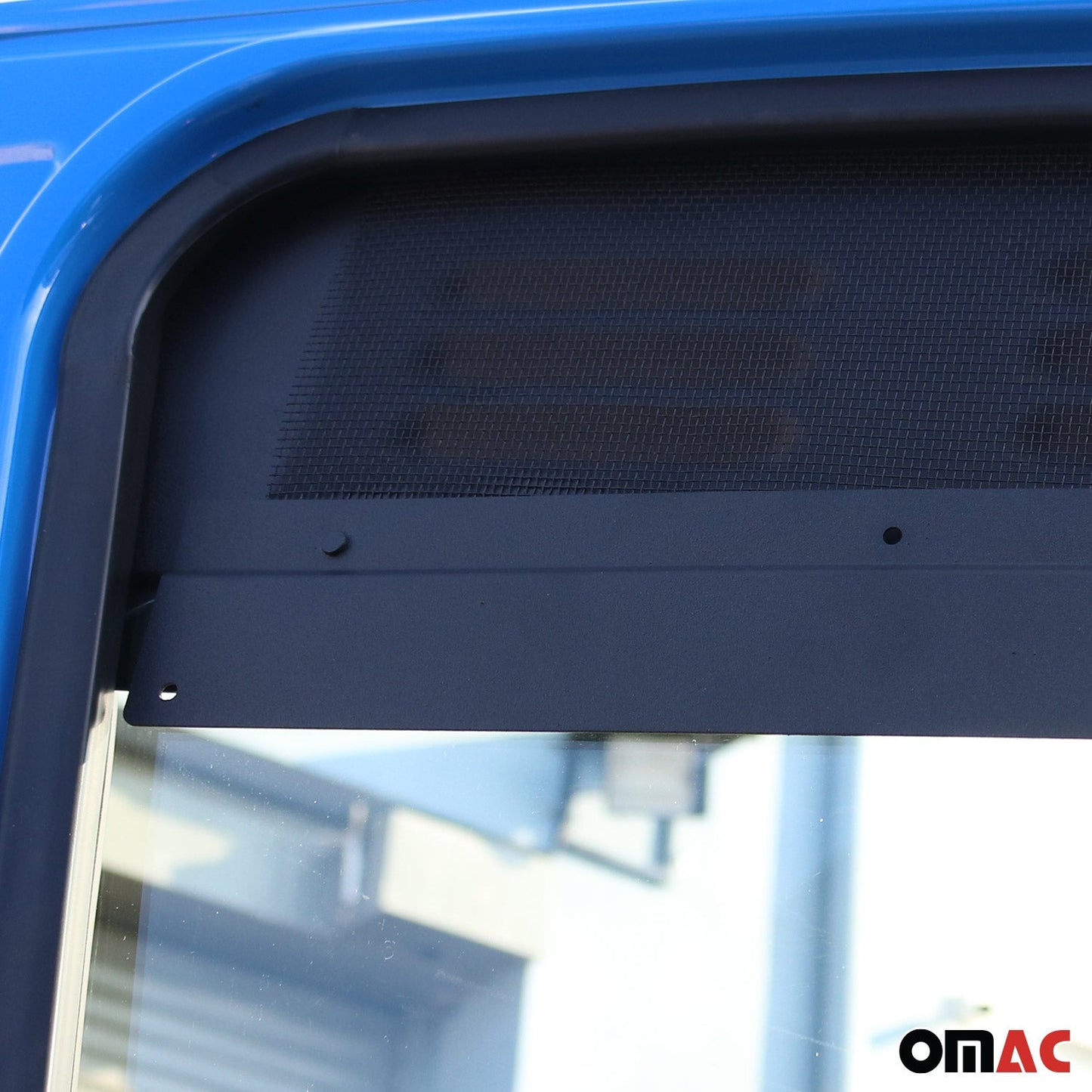 Lüftungsgitter Be & Entlüftung für Ford Transit 2014-2025 Aluminium Schwarz 2tlg