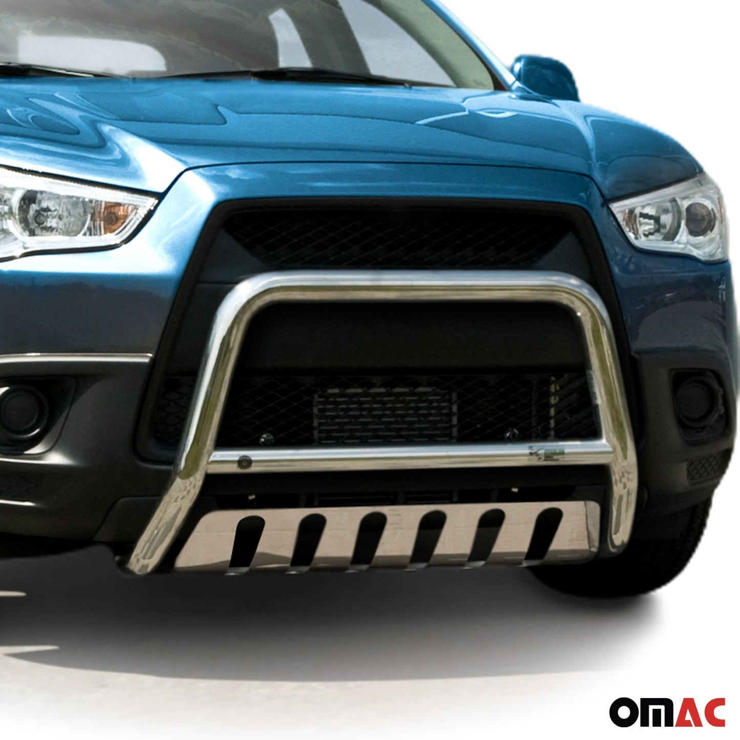 Bară de protecție/buton față pentru Mitsubishi ASX 2010-2013, omologată ABE, oțel inoxidabil, argintiu