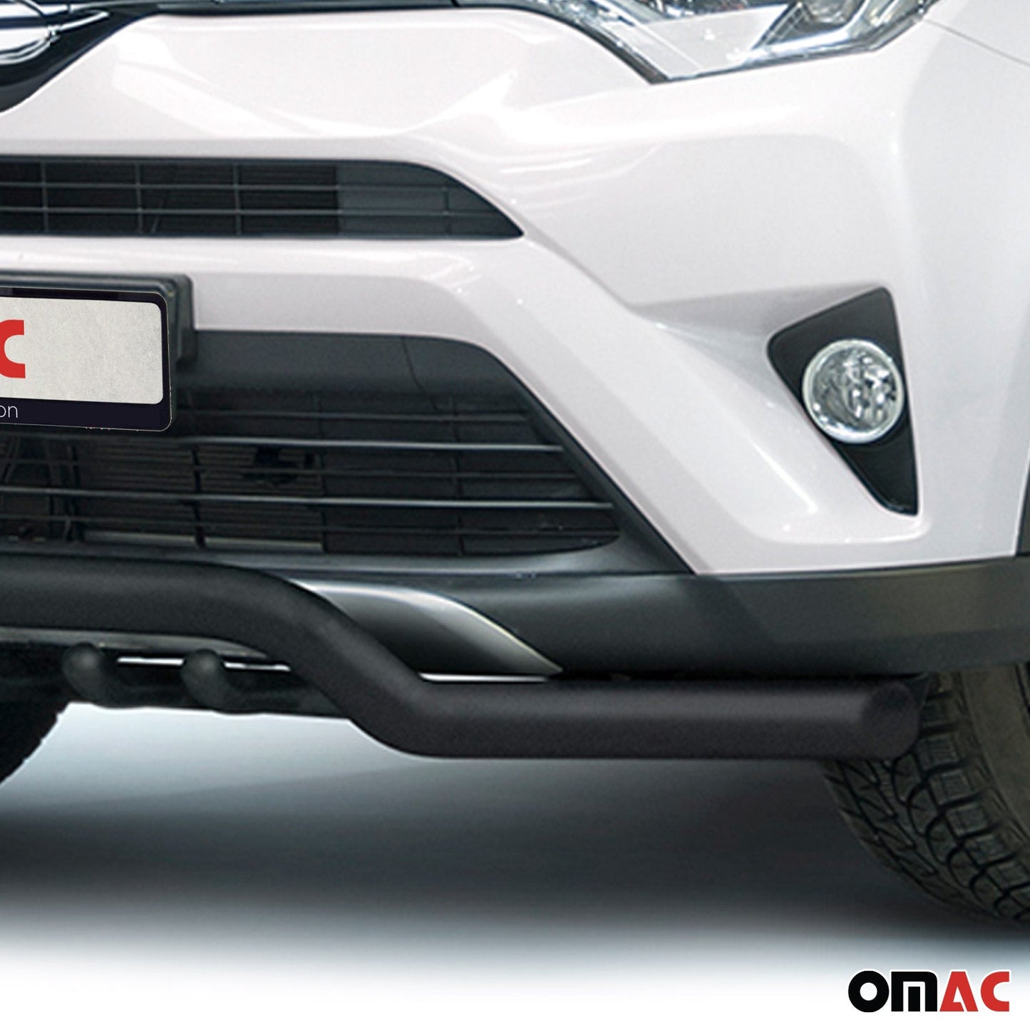 Frontschutzbügel Frontbügel für Toyota RAV4 2016-2025 Edelstahl mit ABE Schwarz