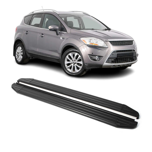 Trittbretter Seitenschweller für Ford Kuga 2008-2013 Alu Schwarz ABE