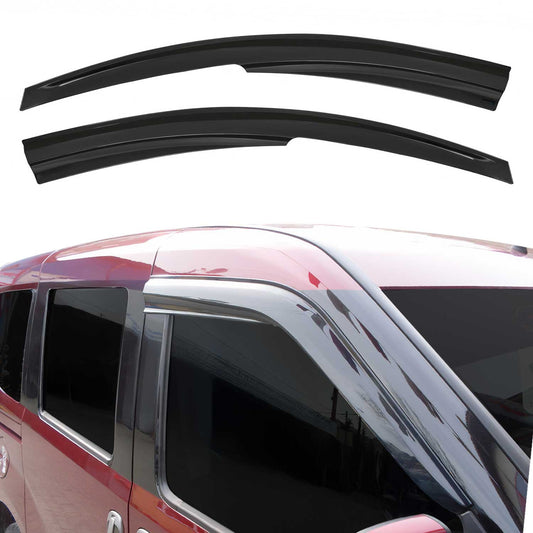 2x Windabweiser Regenabweiser für Dacia Dokker Lodgy 2012-2022 Dunkel
