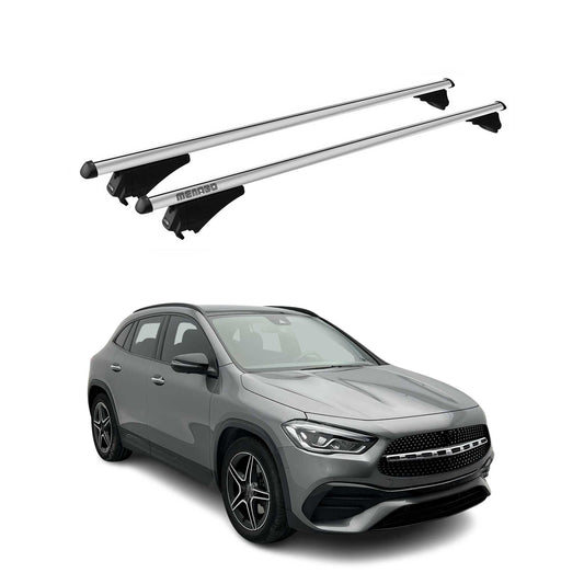 Menabo Dachträger Grundtäger für Mercedes GLA H247 2020-2025 75kg Alu Silber 2x