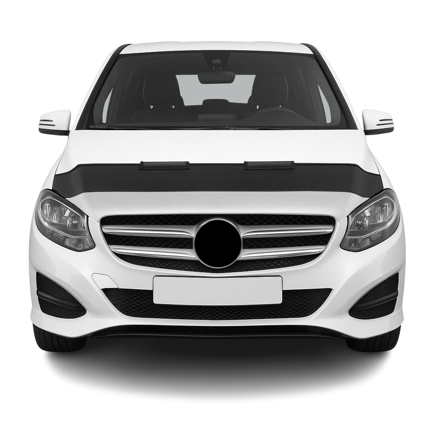 Haubenbra Steinschlagschutz für Mercedes B Klasse W246 2012-2025 Schwarz Halb