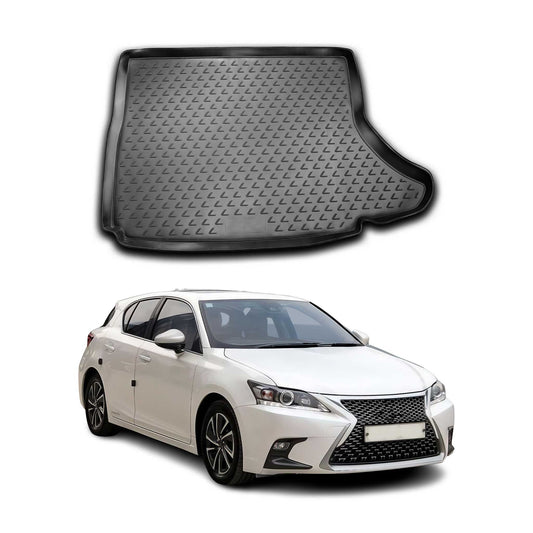 Kofferraummatte Kofferraumwanne für Lexus CT 2010-2021 Gummi TPE Schwarz