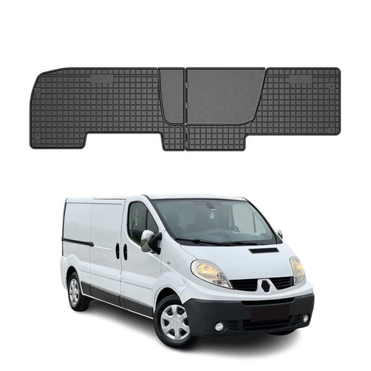OMAC Gummi Fußmatten für Renault Trafic 2ND ROW 2001-2014 Automatten Schwarz 2x
