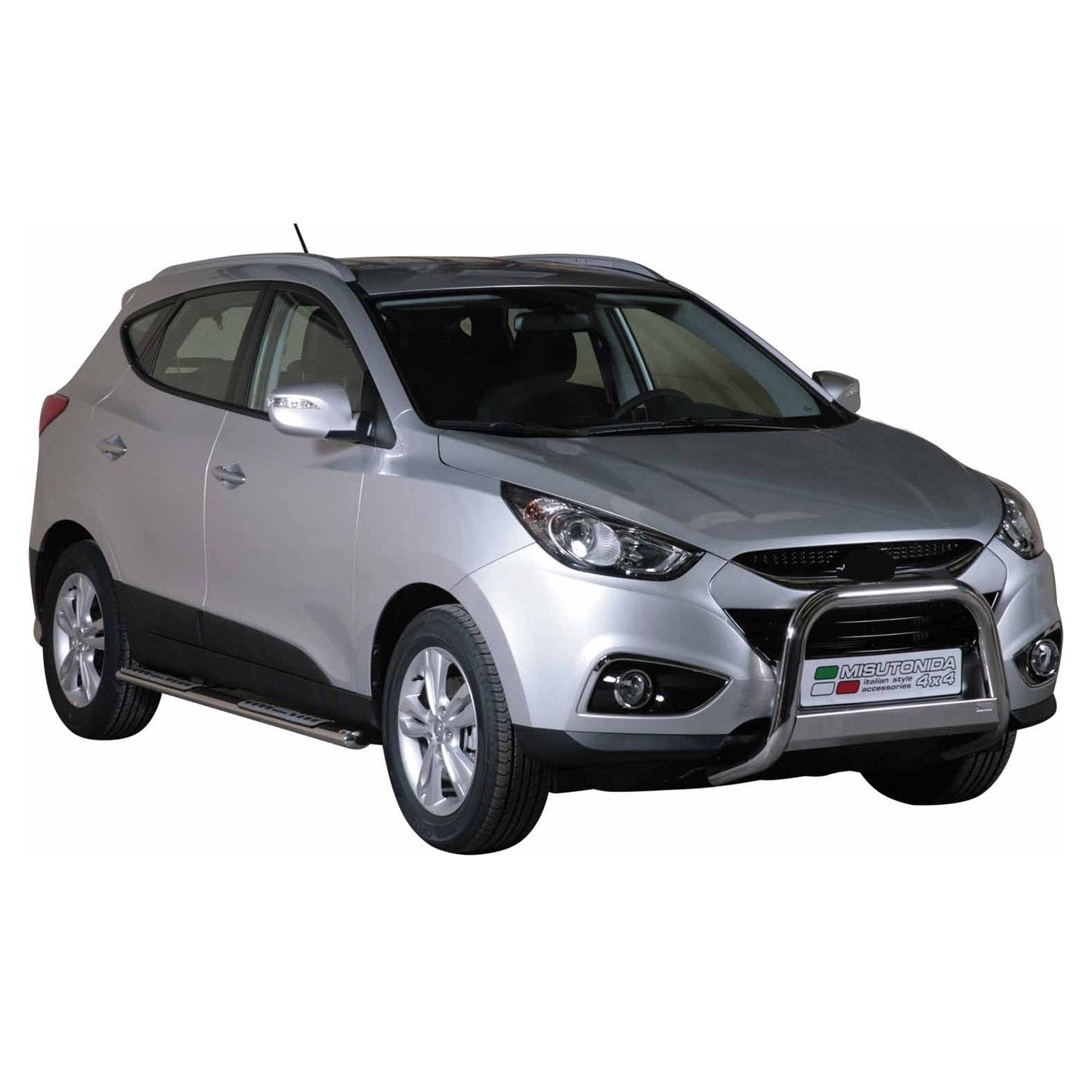 Frontbügel Frontschutzbügel für Hyundai ix35 2009-2015 ø63mm Stahl Silber Schutz