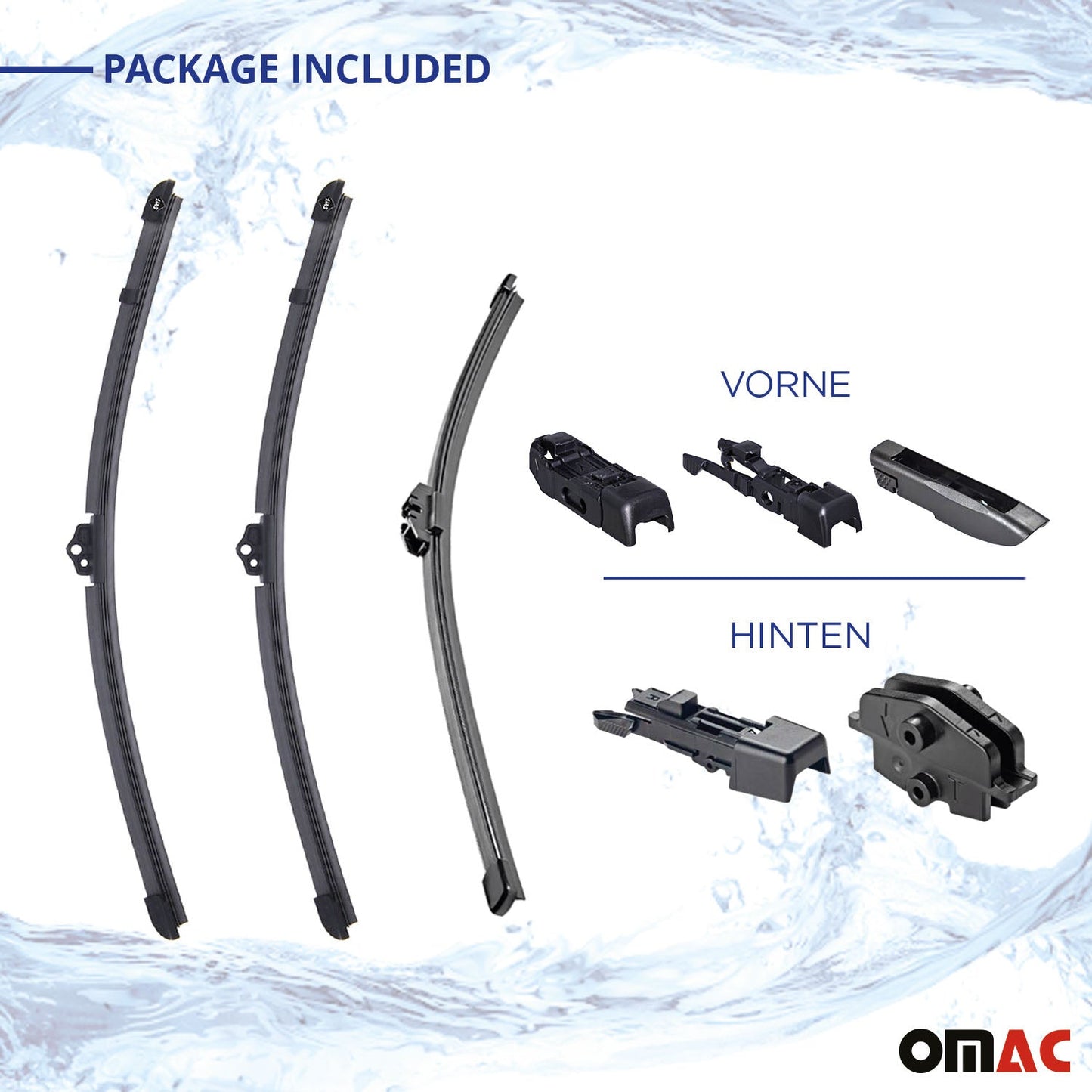 Set lame ștergătoare de parbriz VW Scirocco III Coupe Hatchback SWF 2008-2017, față și spate