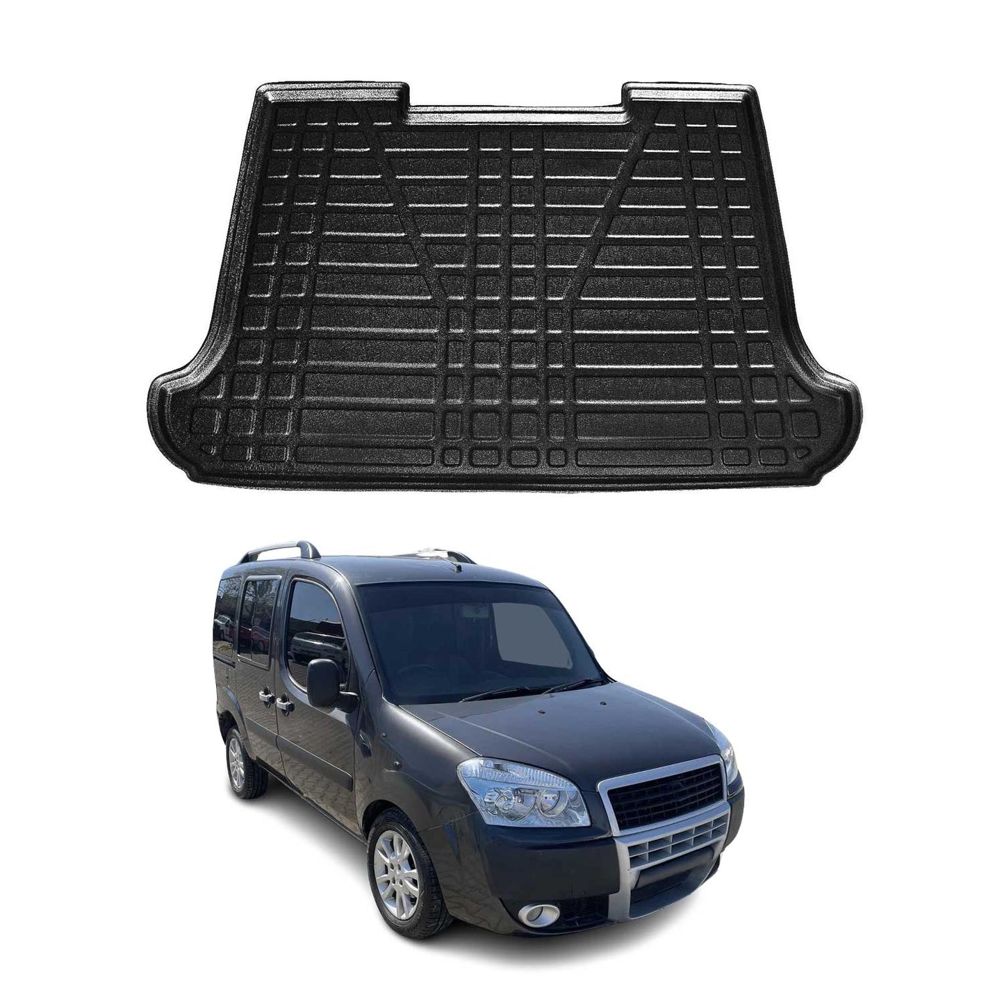 Kofferraumwanne Laderaumwanne für Fiat Doblo 2000-2010 Kurzer Radstand Gummi TPE