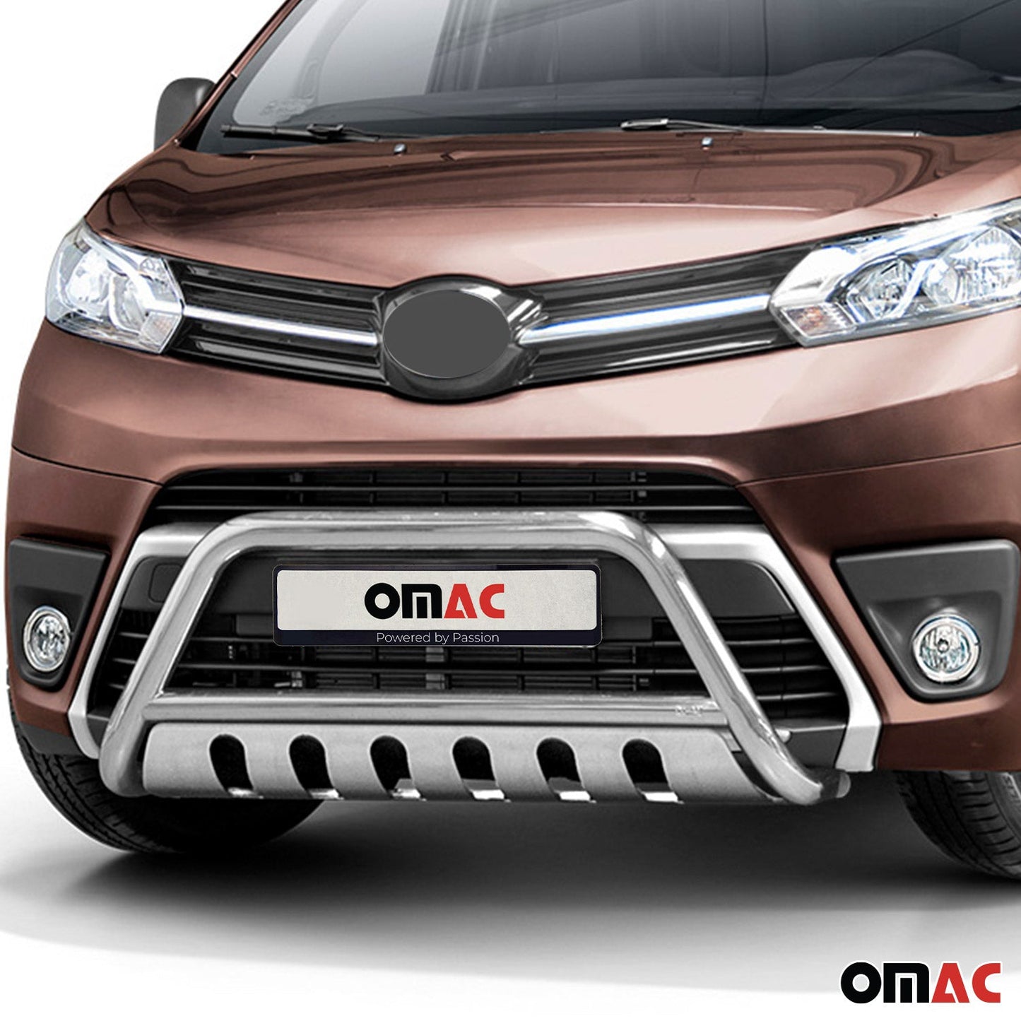 Bară de protecție/buton față pentru Toyota Proace 2016-2022 cu ABE (omologare de tip germană) oțel inoxidabil argintiu