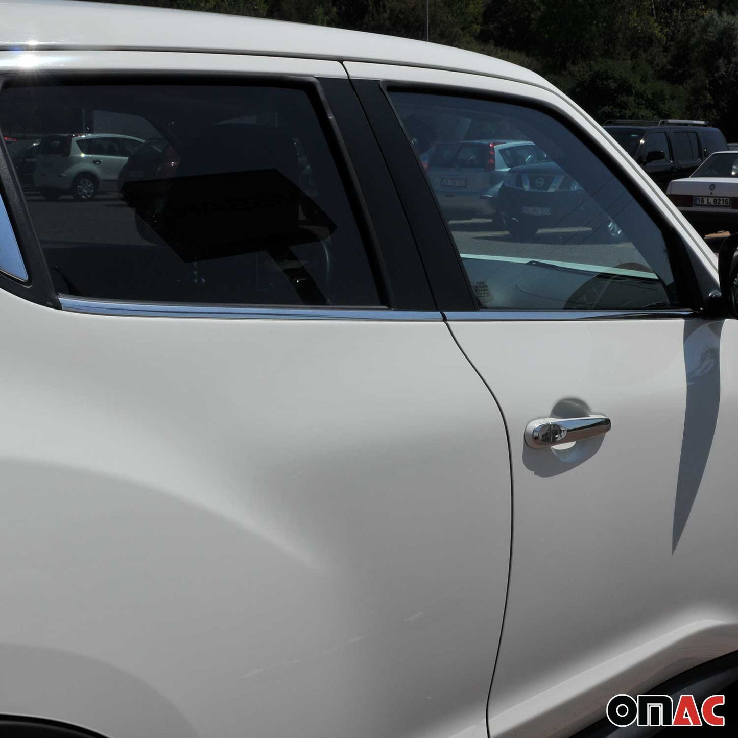 Fensterleisten Zierleisten für Nissan Juke 2010-2019 Edelstahl Chrom 4tlg