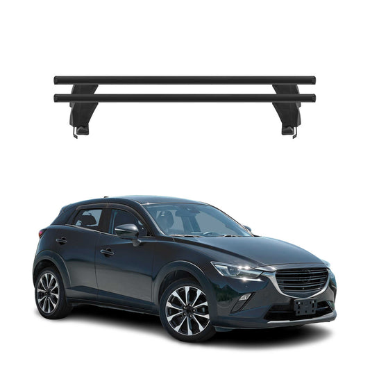 Menabo Dachträger Grundtäger für Mazda CX-3 2015-2025 50kg Alu Schwarz 2 tlg