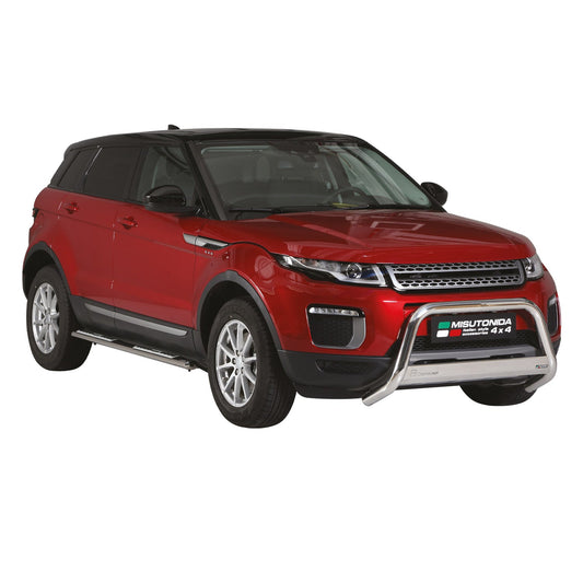 Bară de protecție/buton față pentru Range Rover Evoque 2016-2021, ø63mm, oțel, argintiu