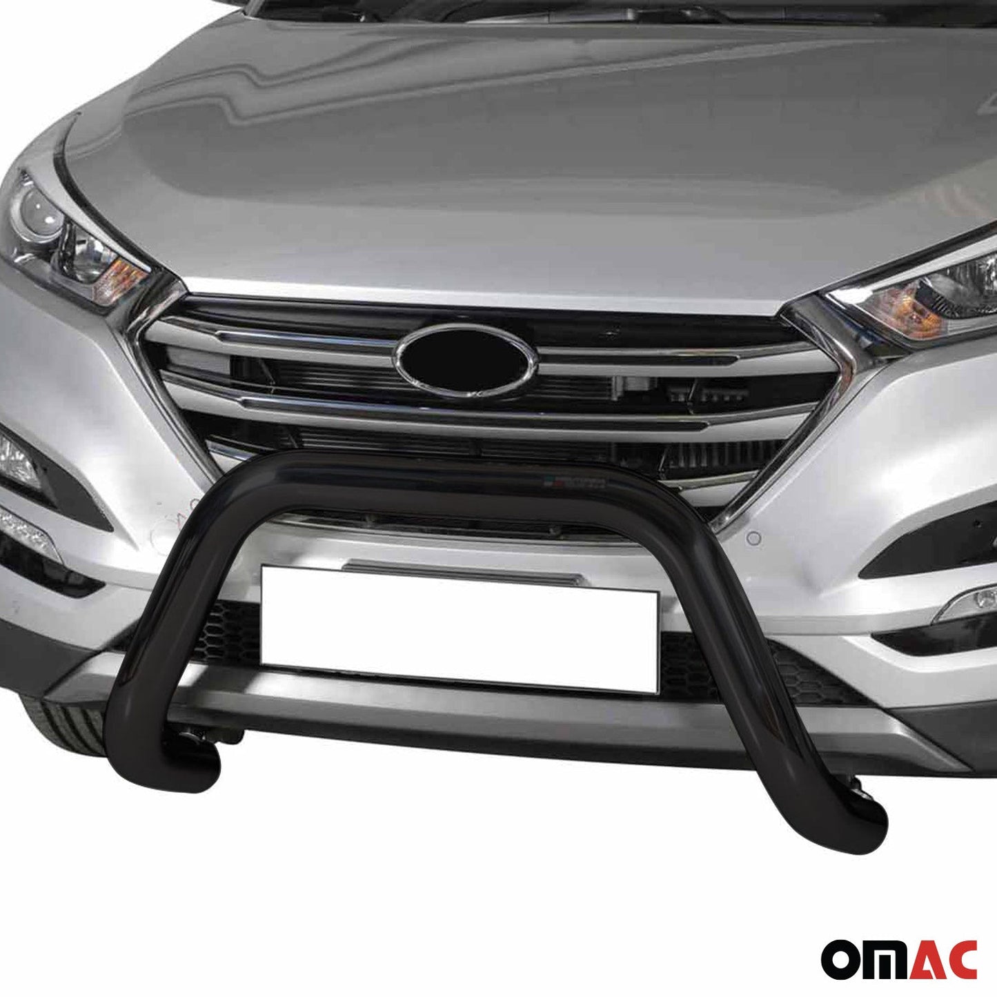 Bară de protecție/buton față pentru Hyundai Tucson 2015-2018, ø76mm, oțel, negru