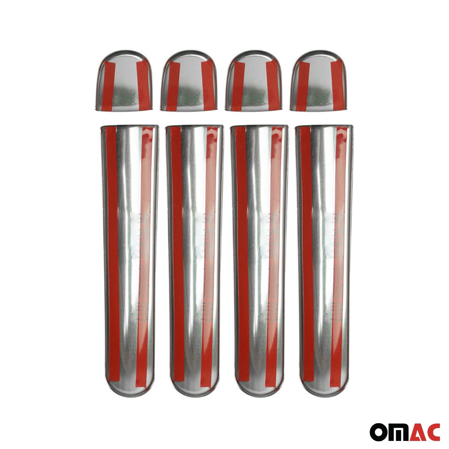 Set capace oglinzi și ornament mânere uși pentru Skoda Yeti 2009-2017, oțel inoxidabil, argintiu