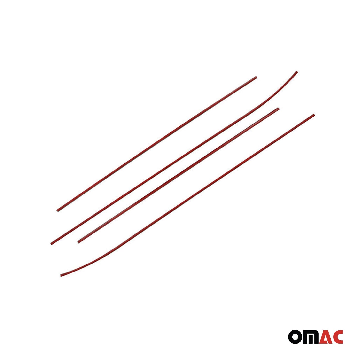 Benzi decorative pentru geamuri pentru Kia Venga 2010-2025, oțel inoxidabil cromat, 4 bucăți